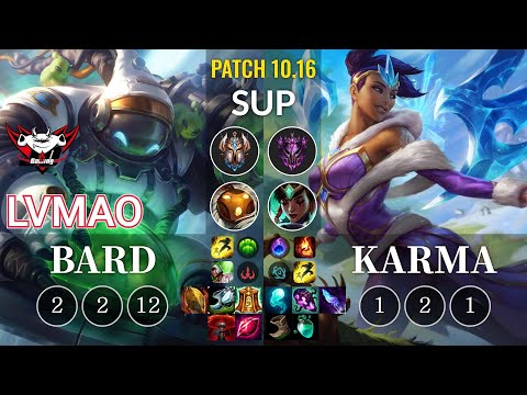 JDG LvMao Bard vs Karma Sup - KR Patch 10.16