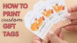How to Print on a Gift Tag at Home