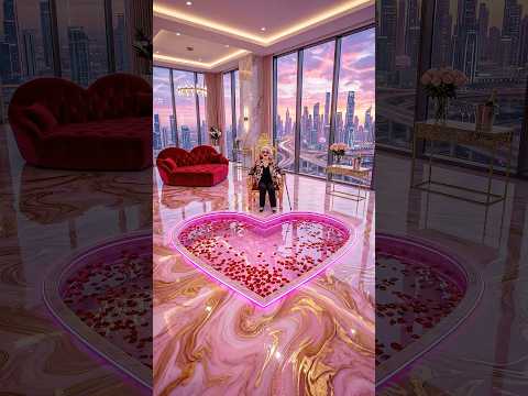 Boss Granny furnished her new apartment with pink epoxy and a pool. #epoxy #pool #flooring #viral