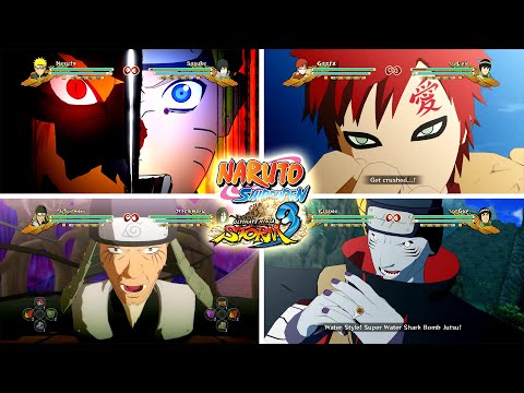 Naruto Shippuden Ultimate Ninja Storm 3 Full Burst - All Ultimate / All Characters (Ultimates Jutsu)