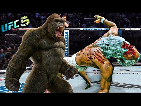 Old Bruce Lee vs. King Kong (EA sports UFC 5)