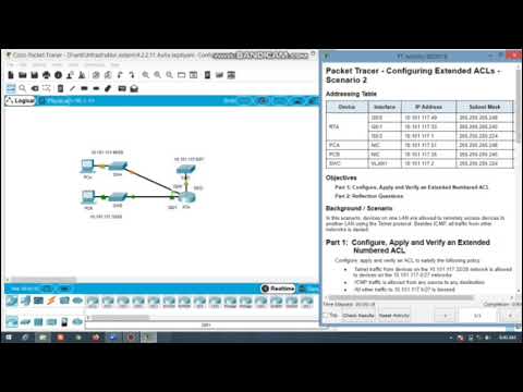 Packet Tracer 4.2.2.11 - Configuring Extended ACLs skenario 2