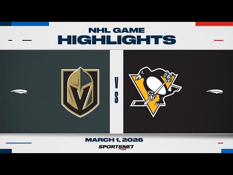 NHL Highlights | Golden Knights vs. Penguins - March 1, 2028