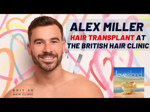 Love Island Star Alex Miller at the British Hair Clinic | Celebrity