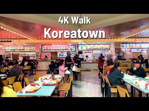 LOS ANGELES Koreatown 🇺🇸 Walk 4K 2024