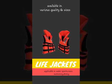 Orange,red polyethelene foam based rescue life jacket