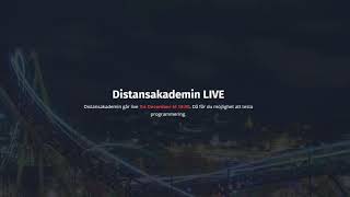 Distansakademin LIVE: Testa på Python-programmering 2020-12-03