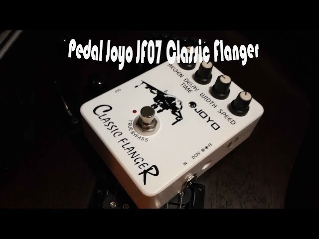 Vídeo relacionado con JOYO Pedal de efecto Flanger logra sonidos de Flanger metálicos y vibrato trémulo rápido para efecto de guitarra eléctrica - True Bypass (JF-07)