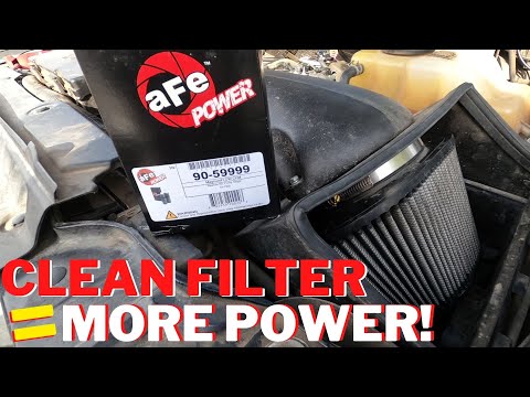 HOW TO CLEAN YOUR TRUCKS AIR FILTER| aFe Power Magnum Force Stage 2 Cold air Intake on my 2014 F150