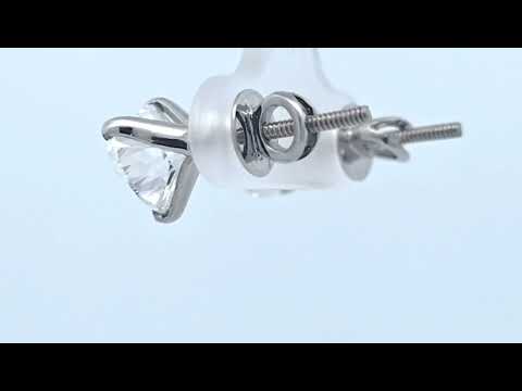 Earrings Platinum - 4.01ct. tw. Diamond (Lab-grown) - DVS1,Exact Matching Pair video