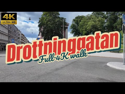 A Walk Through Drottninggatan in Stunning 4K!