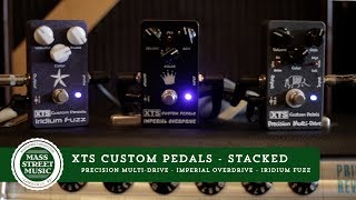 Video thumbnail for XTS Custom Pedals Demo: Iridium Fuzz - Precision Multi-Drive - Imperial Overdrive by Mass Street Music