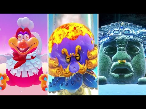 Super Mario Odyssey Walkthrough Part 15 - All Boss Rematches in the Mushroom Kingdom