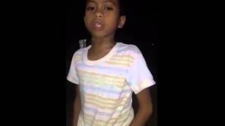 Filipino Little boy sings Hey mama by Nicki Minaj