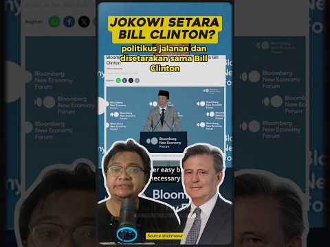 REVEALED! Why Bloomberg Called Jokowi a Street Politician and Compared Him to Bill Clinton