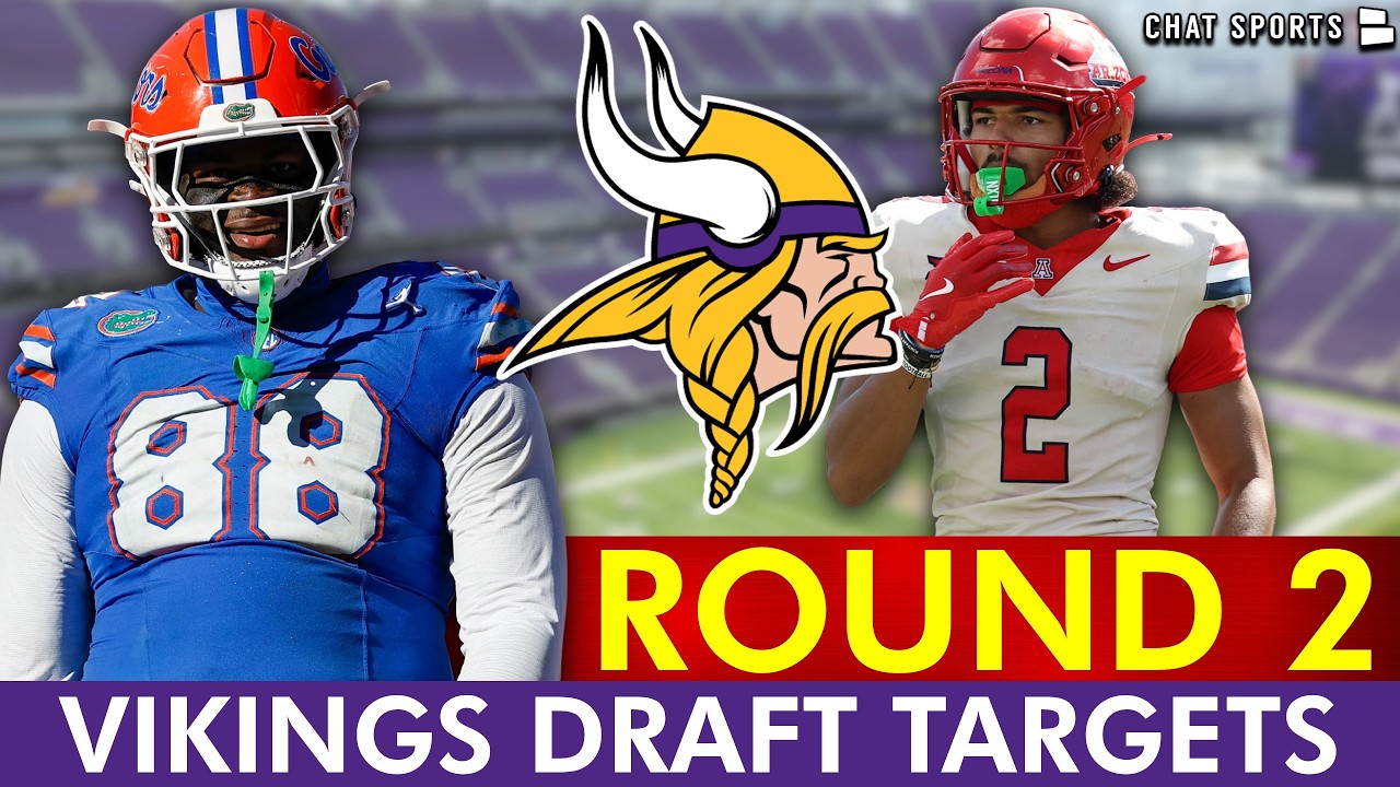 SURPRISING Vikings Draft Targets In Round 2 Of The 2026 NFL Draft
