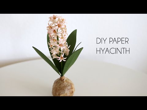 DIY Paper Hyacinth Bulb (How to make paper flowers)