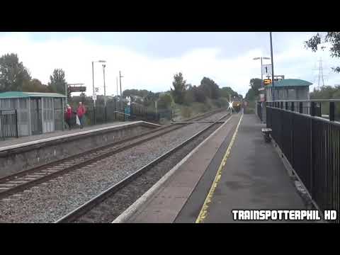 DRS' 66424 "Tesco train" moving slowly through Caldicot with a lame 2 tone! - 6/10/18