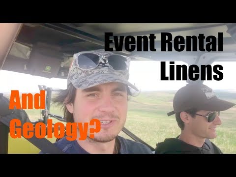 Event Rental Linens Update & Random Geology Stuff