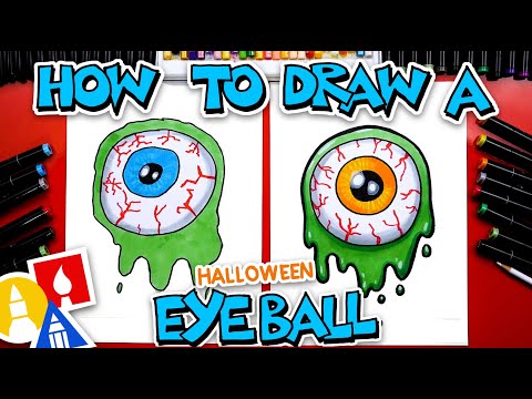 How To Draw A Spooky Eyeball For Halloween