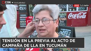 Tucumán: TENSIÓN en la previa al acto de campaña de La Libertad Avanza encabezado por KARINA MILEI