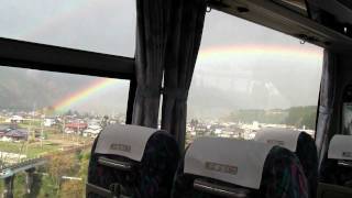 preview picture of video 'Rainbow while travelling'