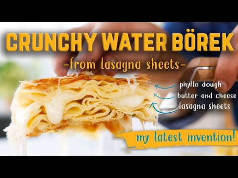 CRUNCHY WATER BÖREK from Lasagna Sheets 😍 Easiest Technique, Maximum Taste 🤓
