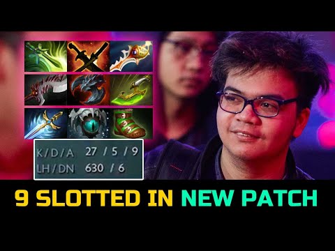 FNATIC.RAVEN 9 SLOTTED CARRY IN NEW PATCH - INSANE CARRY ITEMS BUILD DOTA 2