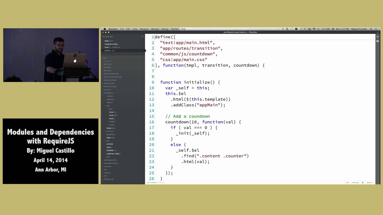 Modules and Dependencies With Require.JS By Miguel Castillo