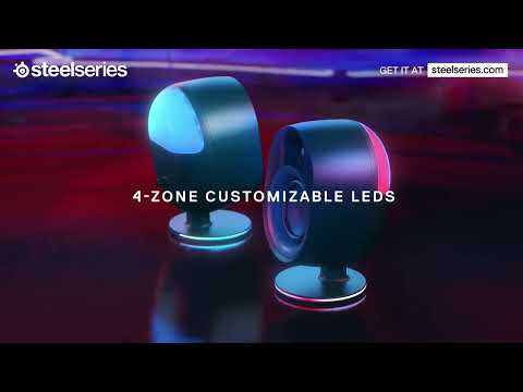 Kompiuterio kolonėlės SteelSeries Arena 9, Juodos spalvos video