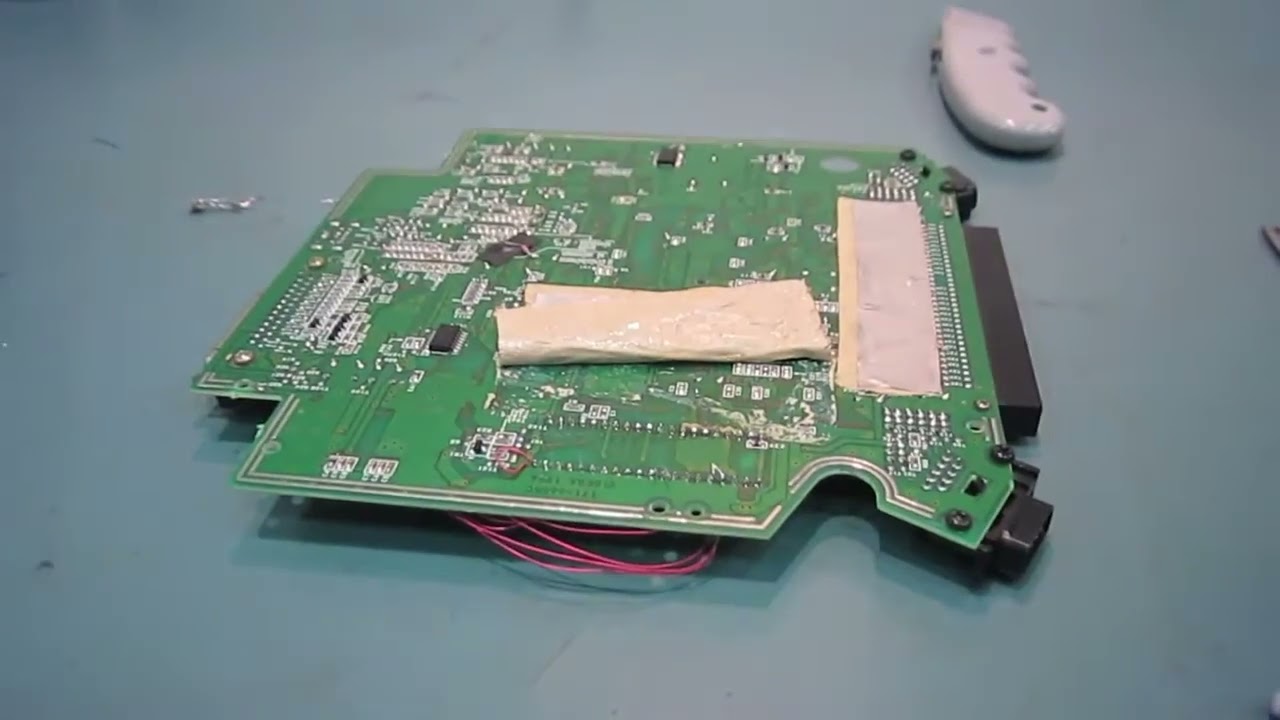 Aiwa Mega-CD Game Unit BIOS Chip Socket Install & Trace Repair
