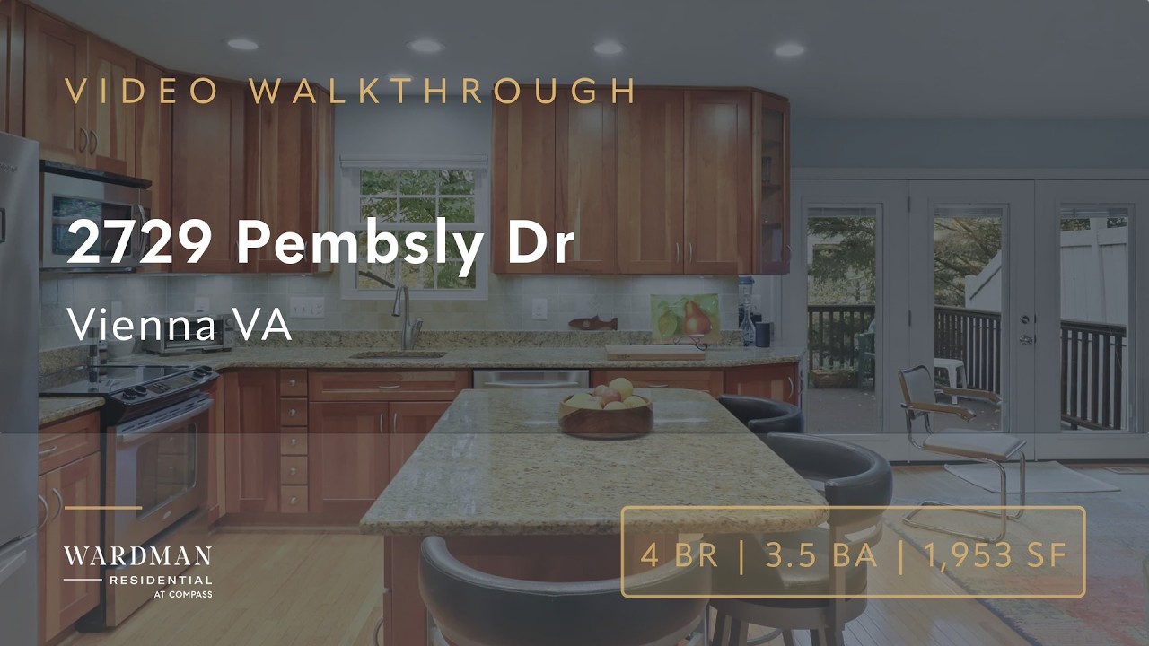 2729 Pembsly Dr — Remodeled Townhome Video Tour | Virginia Center, Vienna VA
