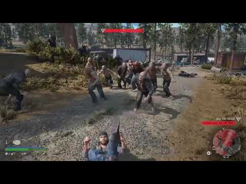 killing Cascade Lakes Rail Line Zombie Horde Freakers in Days Gone