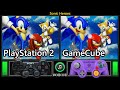 Sonic Heroes PlayStation 2 Vs GameCube Real Hardware Comparison