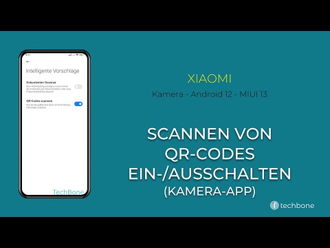 Scannen von QR-Codes ein-/ausschalten (Kamera-App) - Xiaomi [Android 12 - MIUI 13]