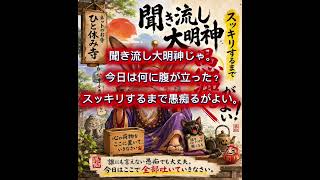 スッキリするまで愚痴るがよい｜聞き流し大明神【愚痴・ストレス・人間関係】今日はコメント欄が愚痴箱じゃ。
