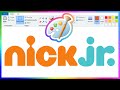 NICK Jr LOGO In MS PAINT
