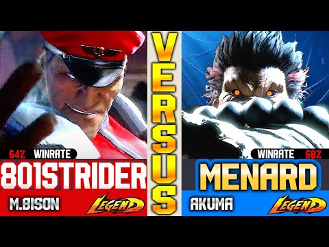 SF6 Akuma (MenaRD Vs 801 Strider) M.Bison ▰ High Level