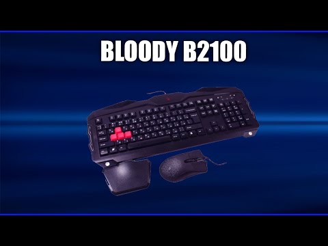 фото игровая клавиатура+мышь a4tech bloody b2100/q2100 0