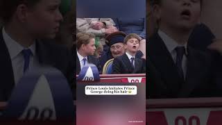 Download lagu Prince Louis imitates Prince George doing his hair mp3