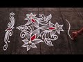 Diwali Special Lotus Rangoli| 5x3 Dots Small Diwali Muggulu| Deepavali KolamDesign With Side Borders