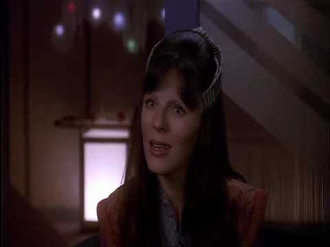 Mira Furlan as Delen in Satin Kimono Style Dress