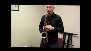 B.A.C. Horn Doctor - Matt Otto playing vintage Martin Committee Alto Saxophone