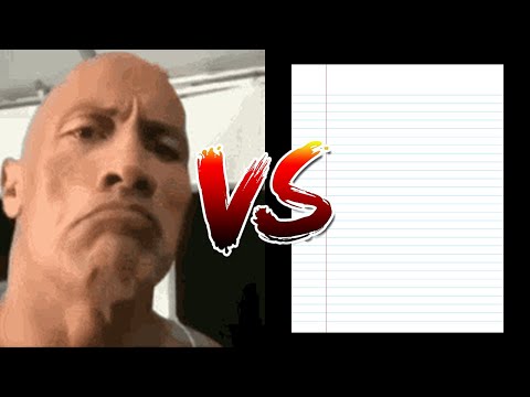 EPIC RAP BATTLE: The Rock vs Paper