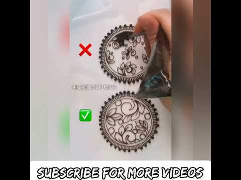 MISTAKE BEGINNER HENNA ARTIST DO N DON'T IN MEHANDI DESIGNS BY TRENDY BRANDY