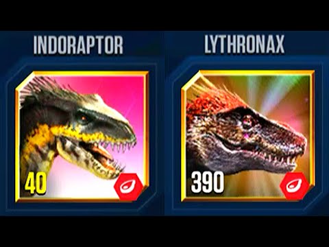 INDORAPTOR VS LYTHRONAX | JURASSIC WORLD THE GAME