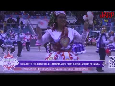 Llamerada del Club Juvenil Andino de Lampa en en la Festividad de la Virgen de la Candelaria 2026,