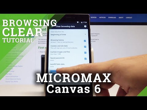 How to Clear Browsing Data on MICROMAX Canvas 6 - Reset History / Delete Cookies