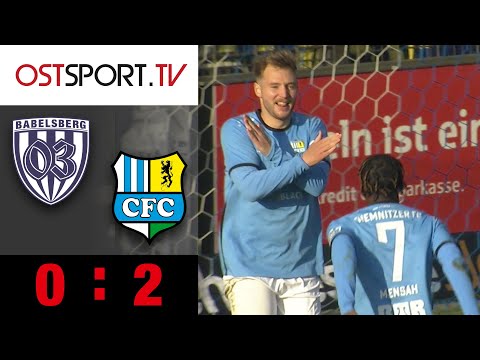 5. Sieg in Serie! CFC schlägt harmlose 03er: Babelsberg - Chemnitzer FC 0:2 | Regionalliga Nordost