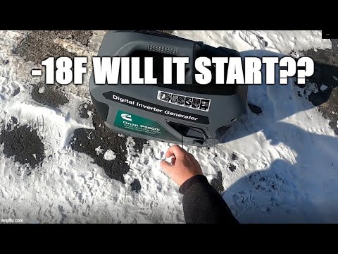 Onan Cummins P2500i extreme cold start